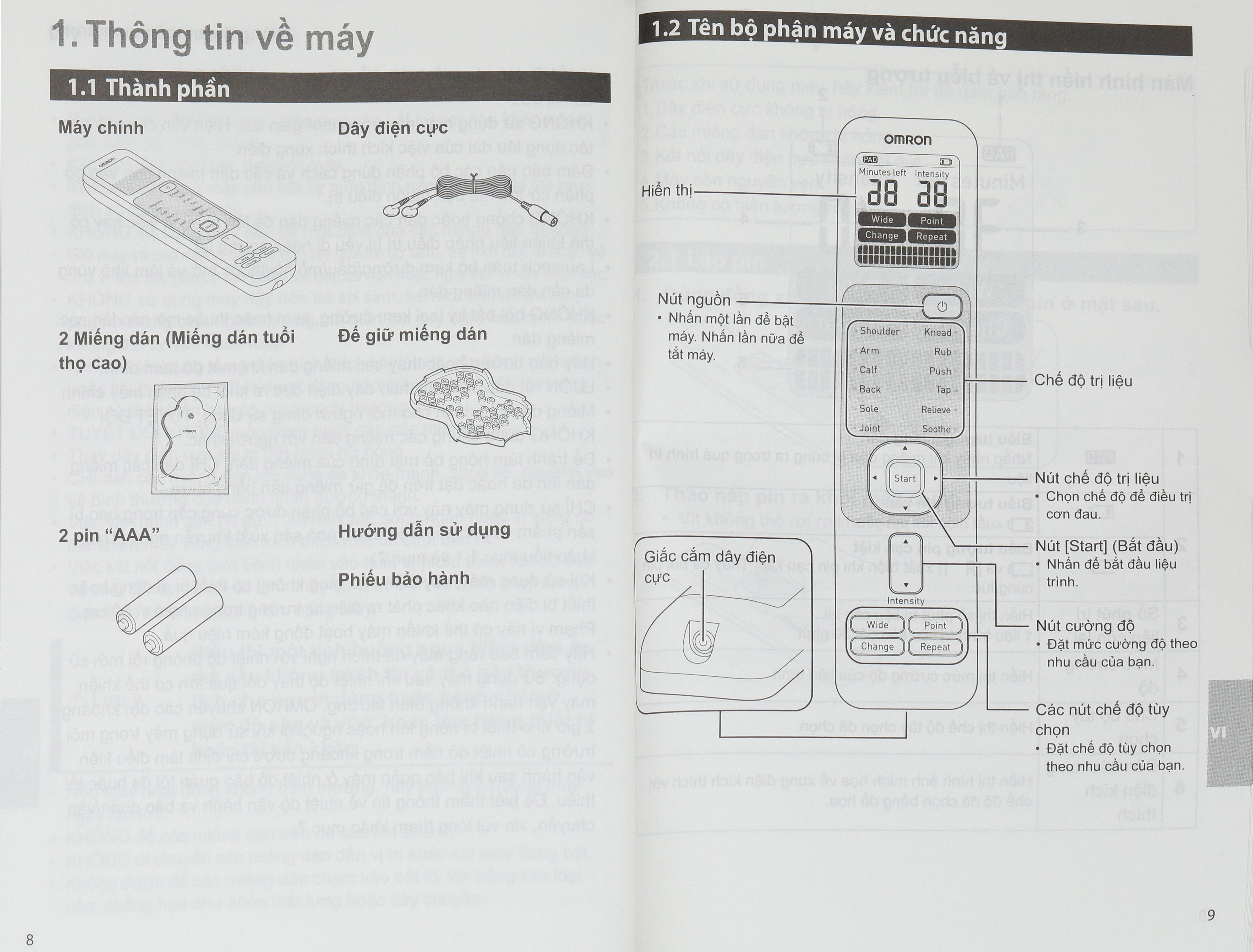 Máy massage toàn thân xung điện trị liệu Omron HV-F230 - 19